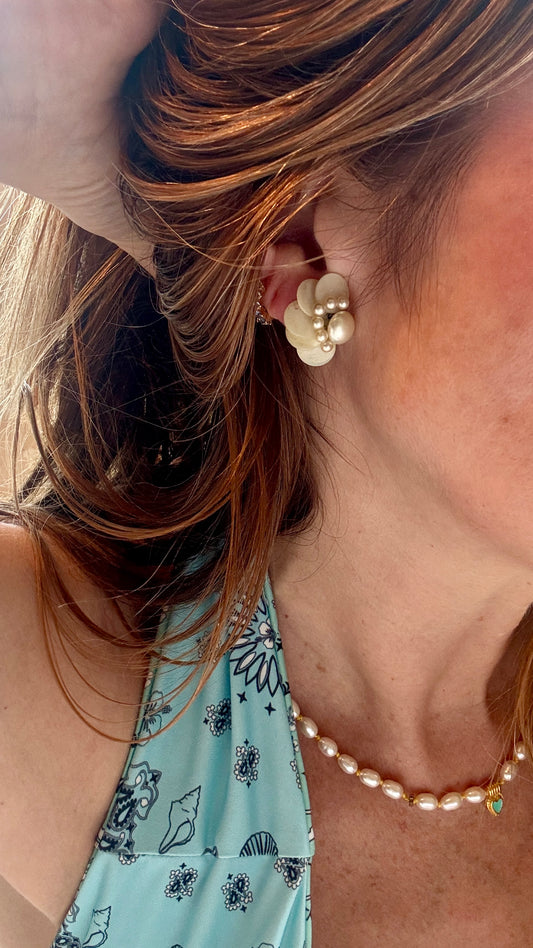 Clips vintage en nacre - blissparis