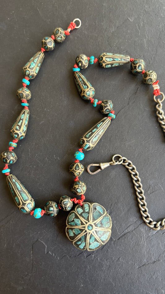 Sautoir en perles berbères - blissparis