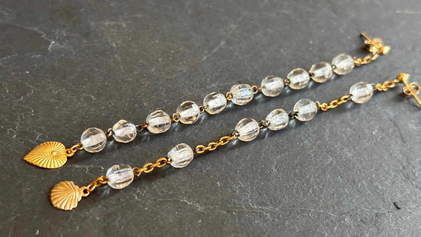 Pendants en perles de verre et cœurs - blissparis