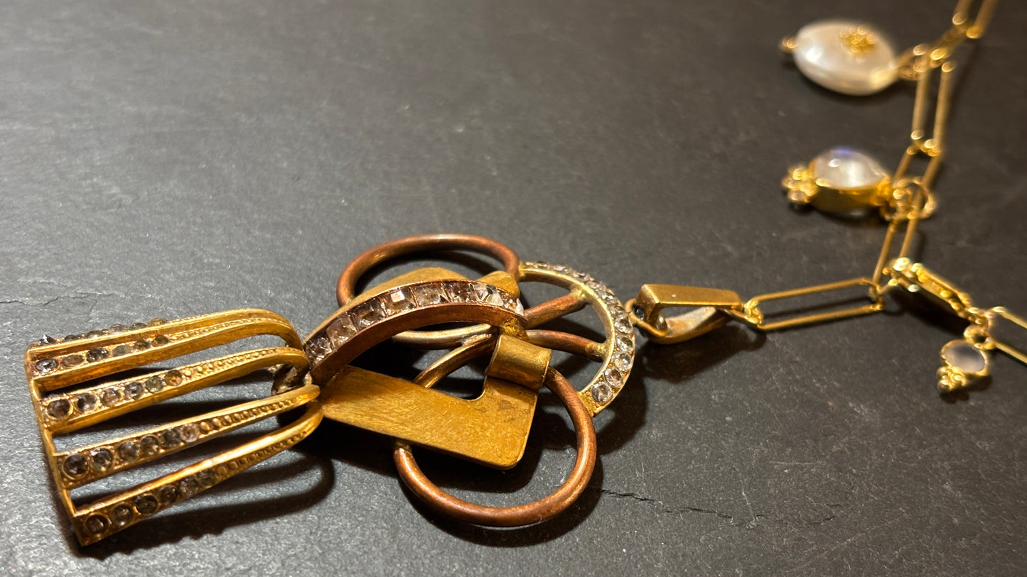 Collier lasso et pendentif Art Deco - blissparis