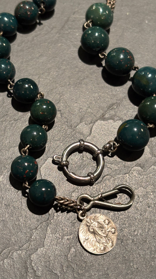 Collier chapelet de Calcédoine - blissparis