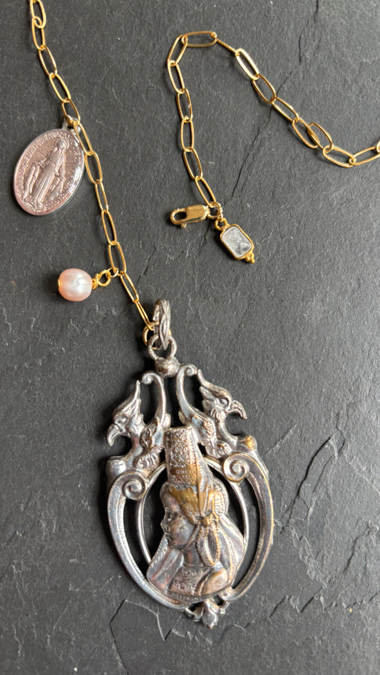 Collier lasso, médaillon bigouden - blissparis