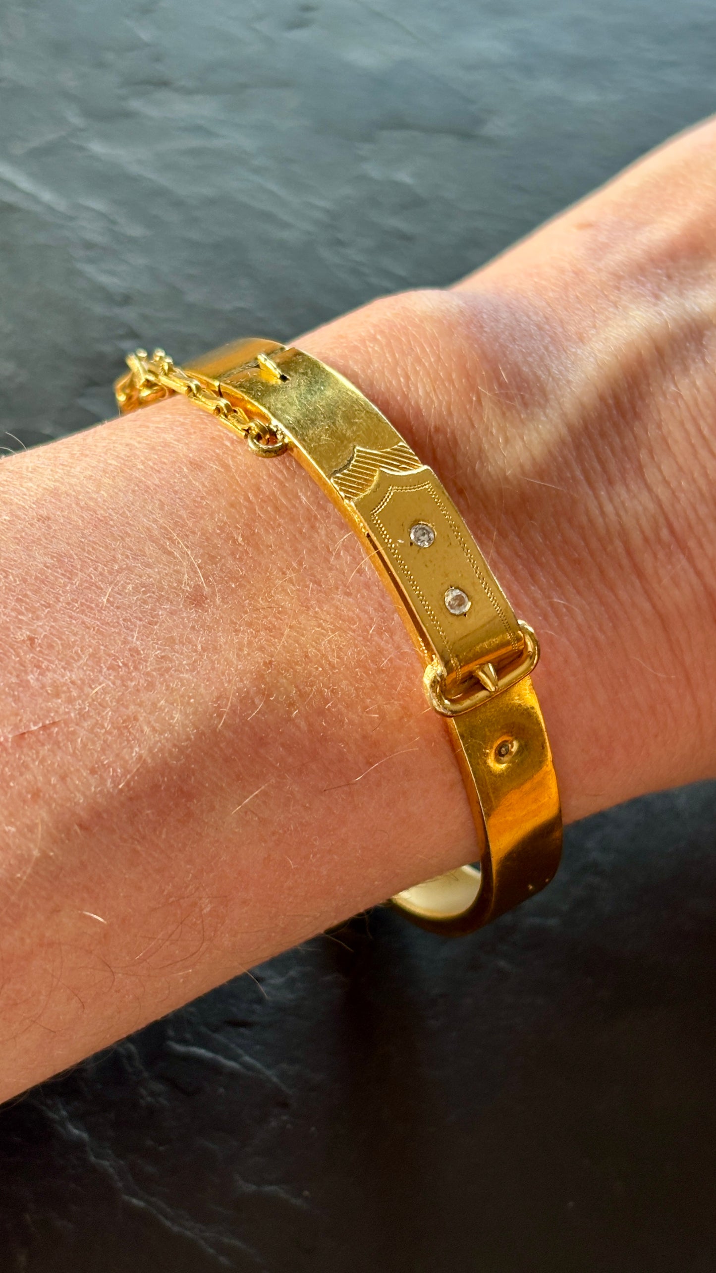 Jonc ancien plaqué or