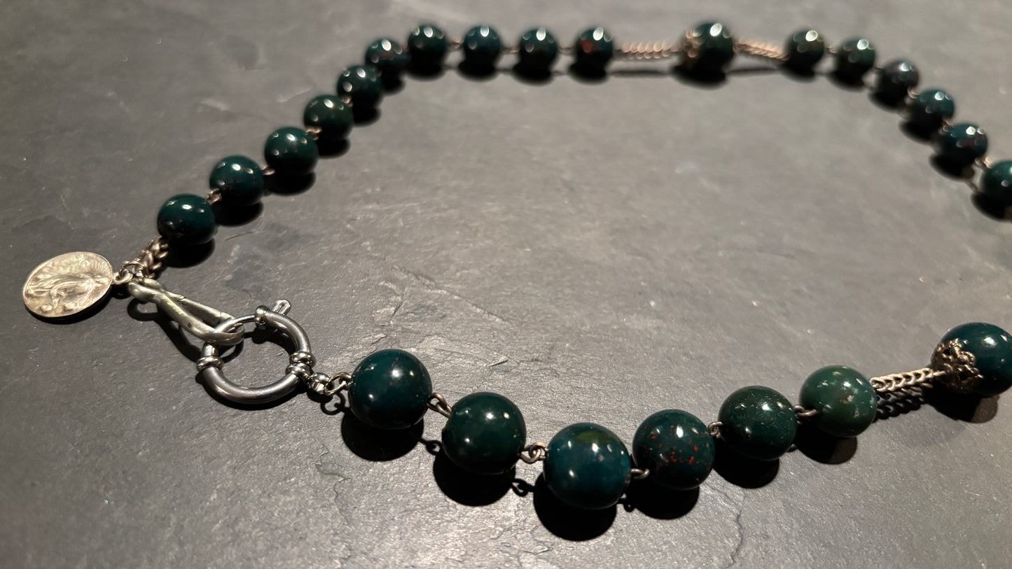 Collier chapelet de Calcédoine - blissparis