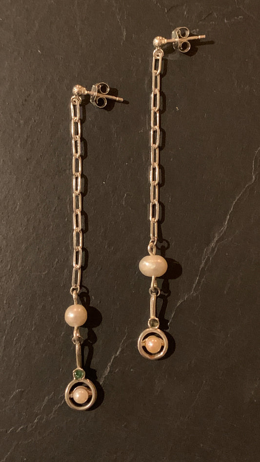 Pendants perles et argent - blissparis