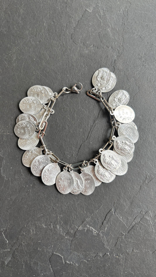 Bracelet en médailles de Sainte Anne - blissparis