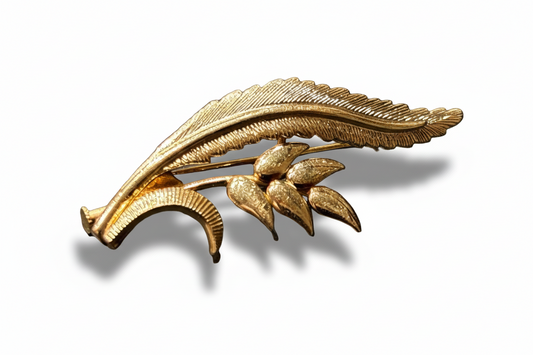 Broche ancienne plaquée or