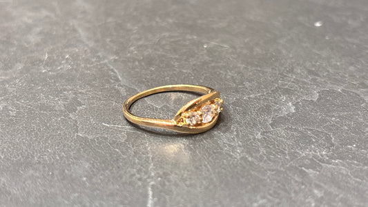 Bague à strass vintage