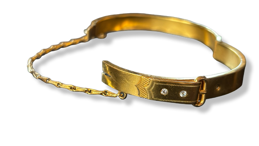 Jonc ancien plaqué or