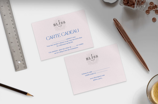 Carte cadeau BLISS 100€ - blissparis