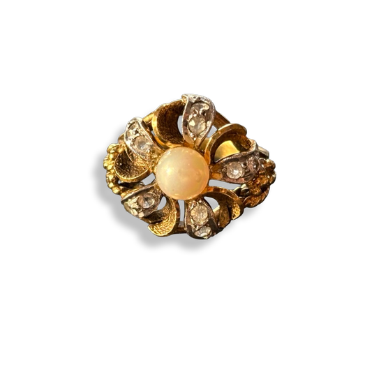 Bague florale Napoléon III