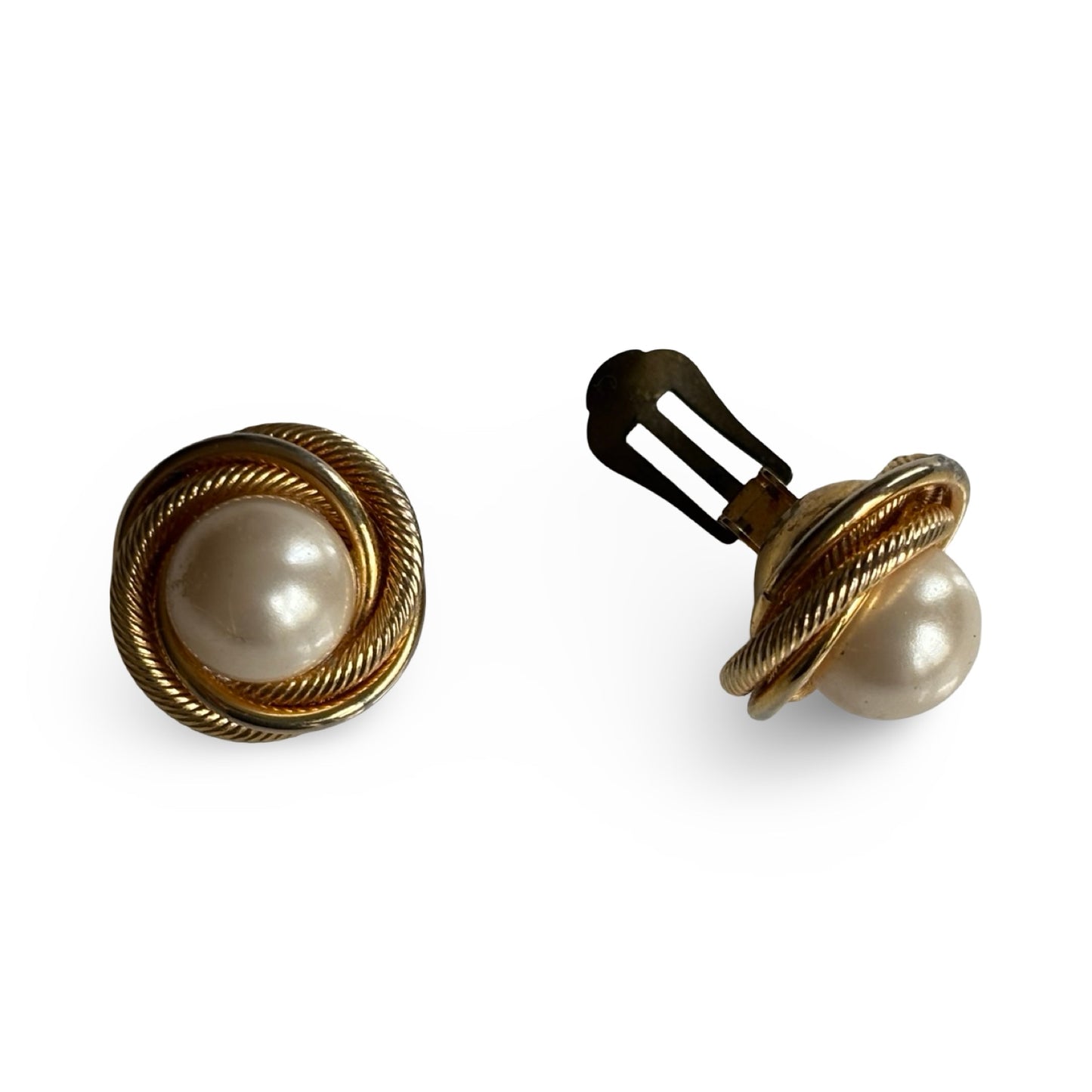 Clip d’oreille perlés Vintage - blissparis