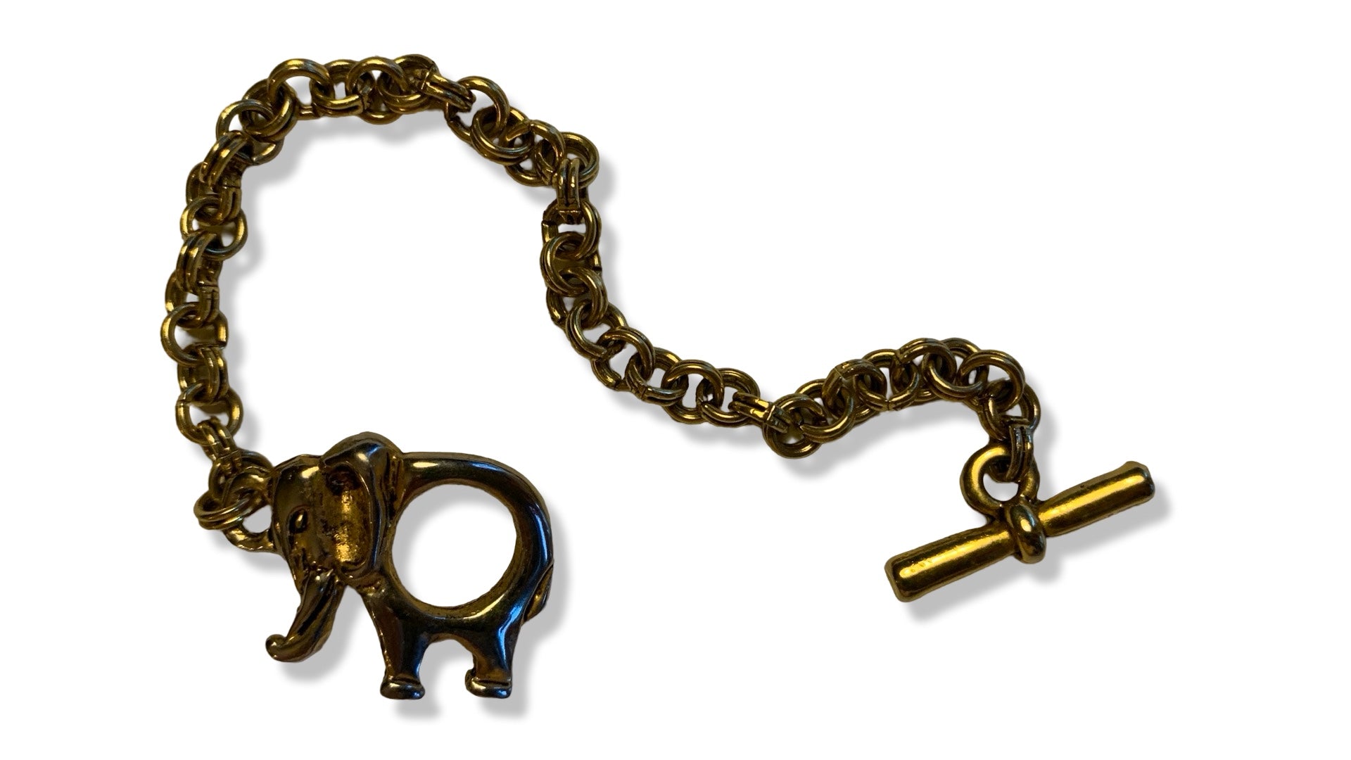 Bracelet gourmette et éléphant - blissparis