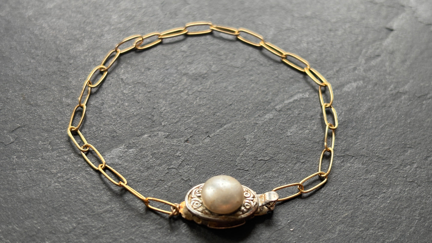 Bracelet goldfilled et fermoir ancien