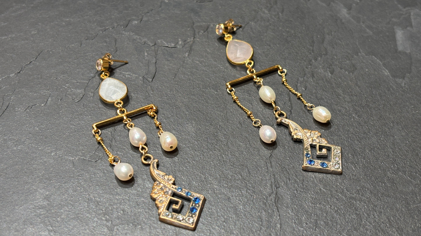 Pendants chandeliers , motif Art Deco