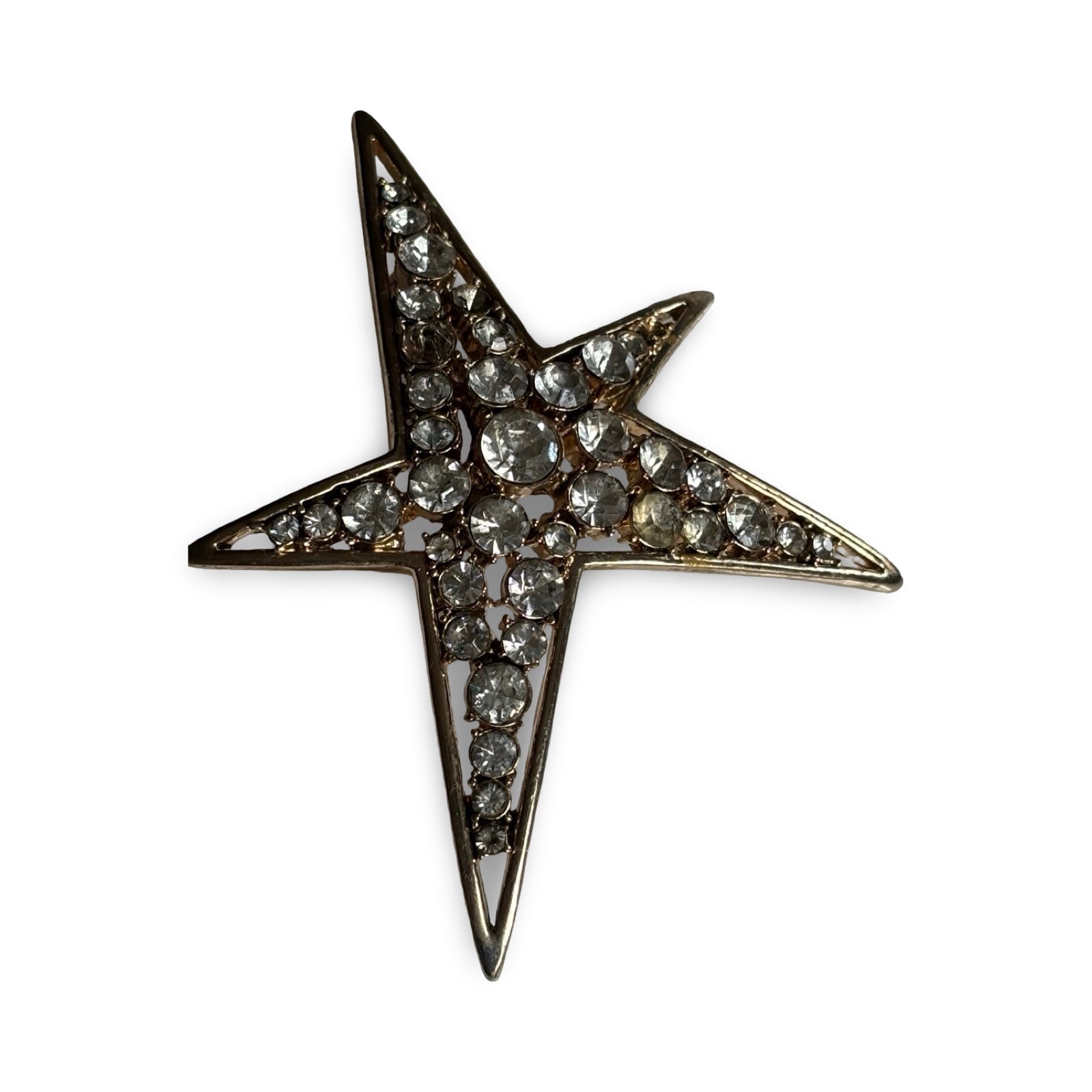 Broche Vintage en strass - blissparis