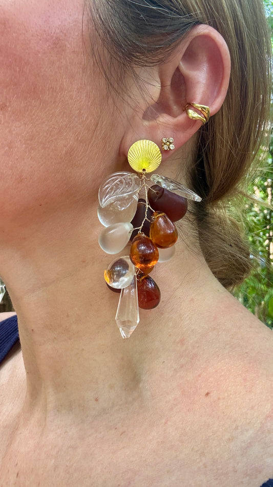 Clips en grappes de verre - blissparis