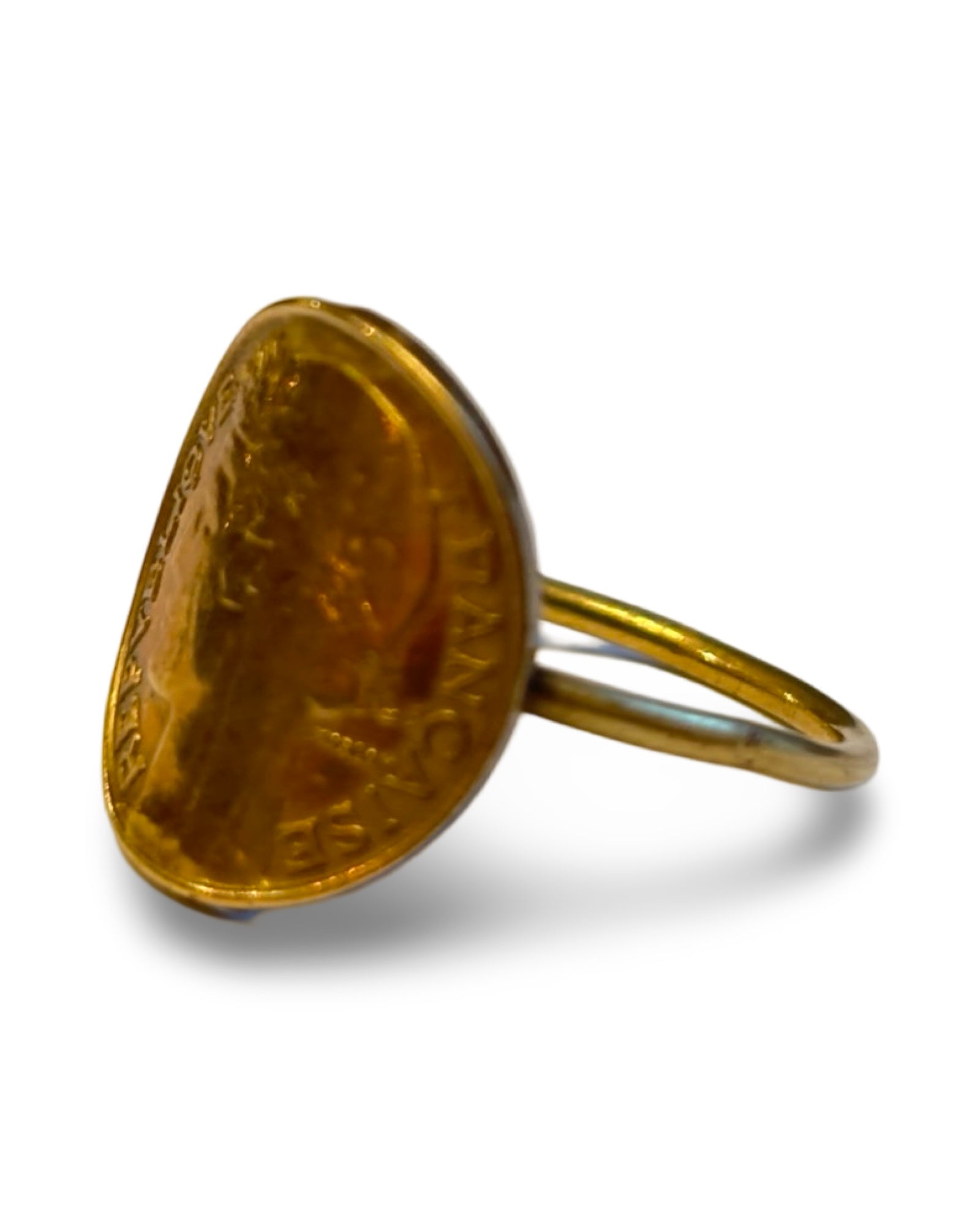 Bague ancienne pièce de Monnaie française - blissparis