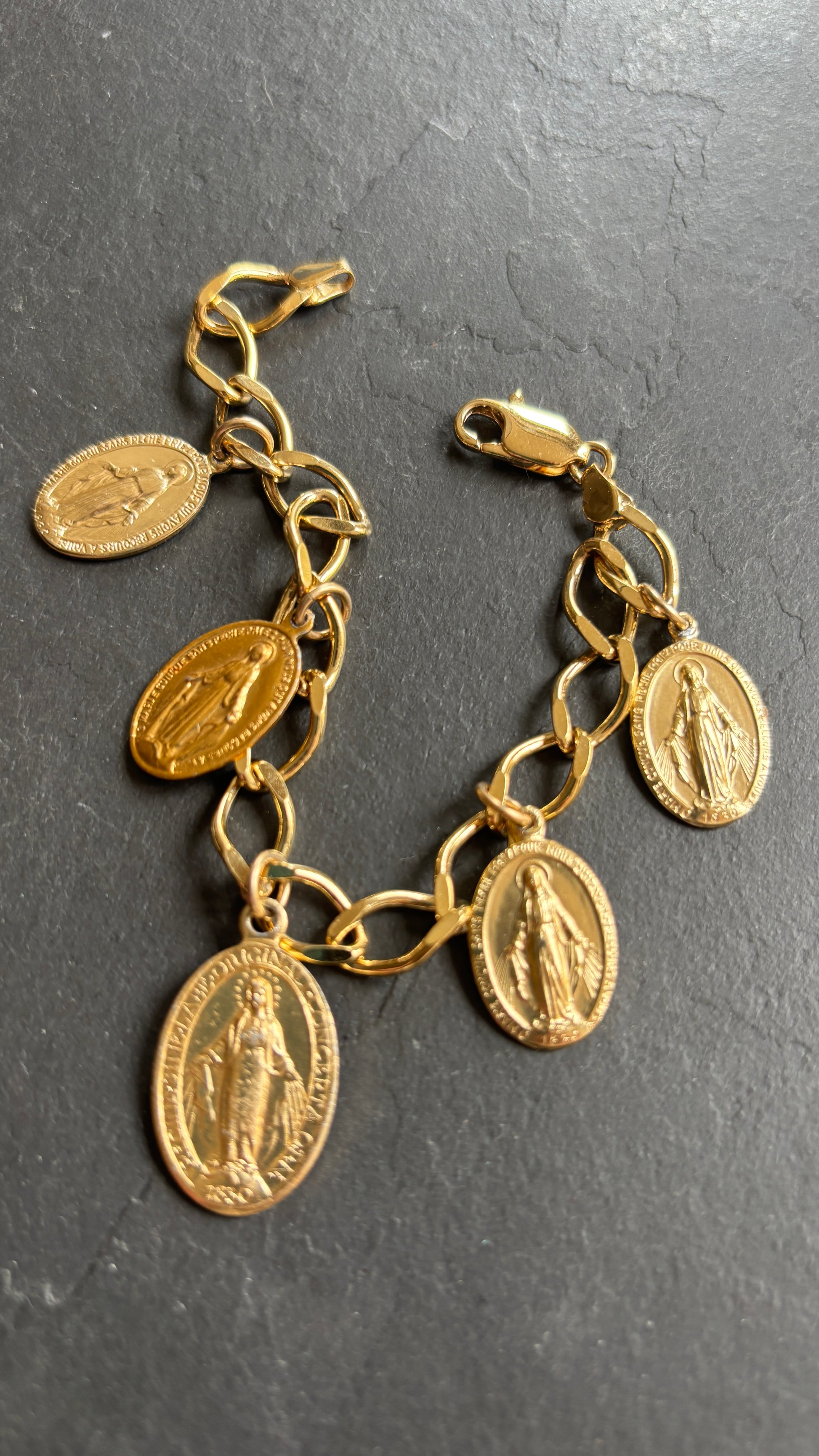 Bracelet plaqué or et Médailles Miraculeuses - blissparis