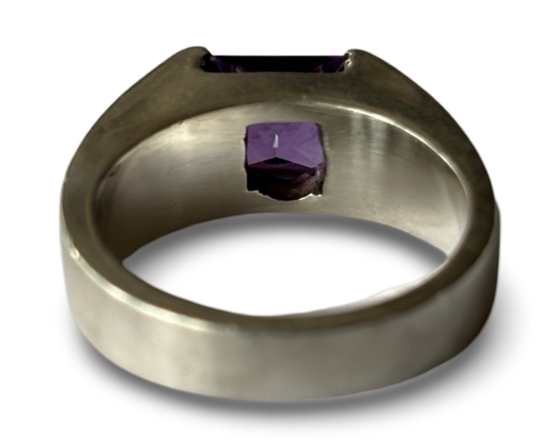 Bague en argent et améthyste - blissparis