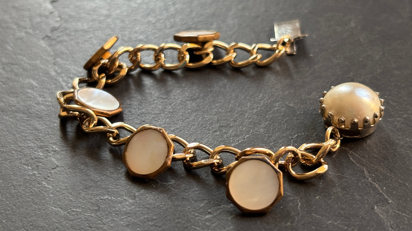 Bracelet à médaillons de nacre - blissparis