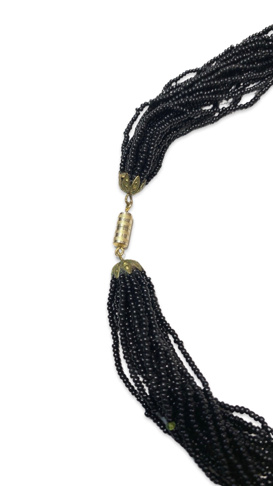 Collier torsadé noir - blissparis