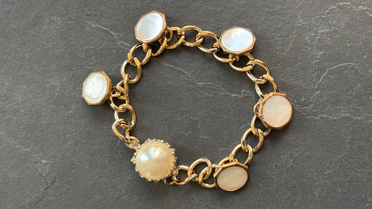Bracelet à médaillons de nacre - blissparis