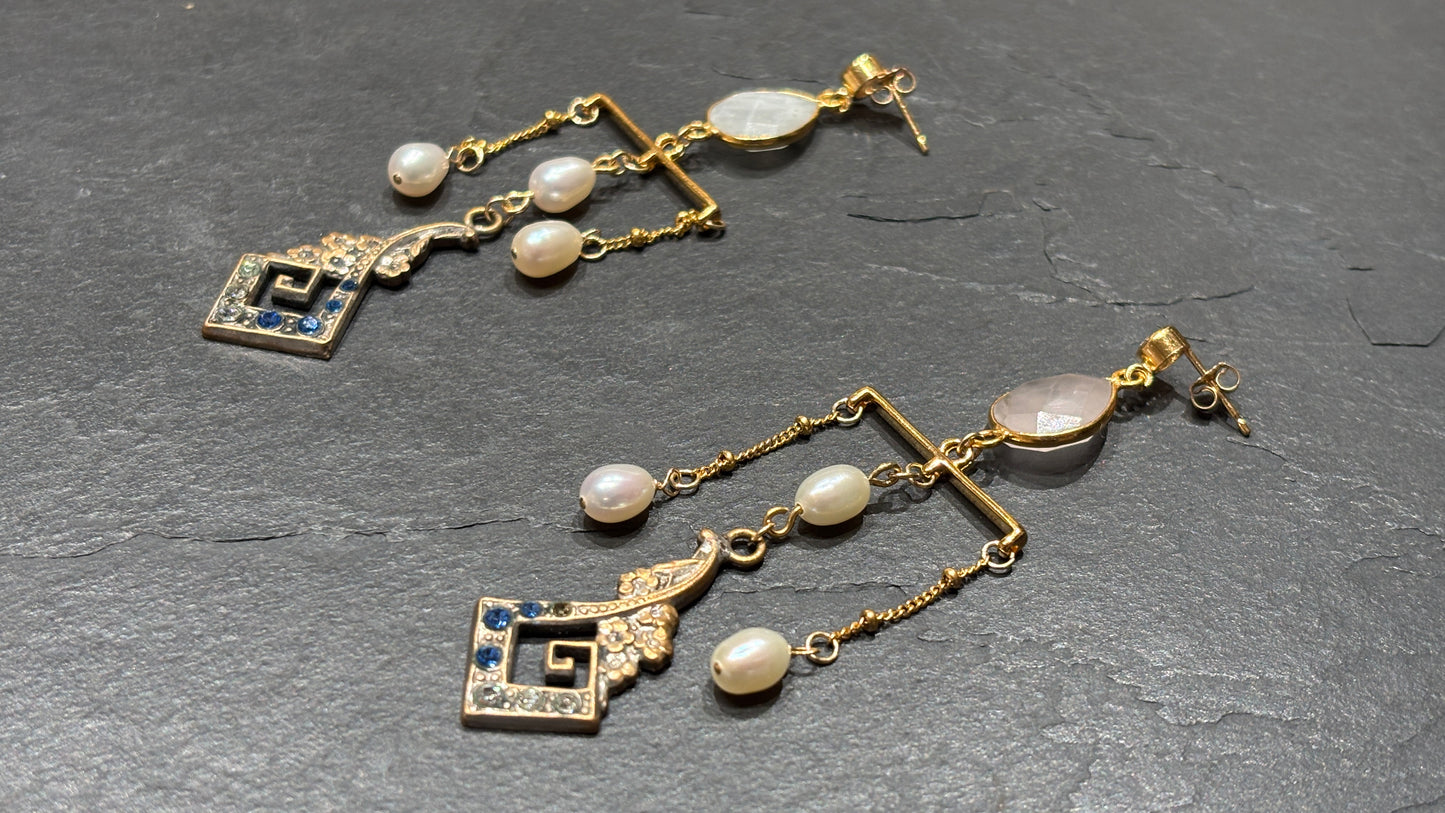 Pendants chandeliers , motif Art Deco