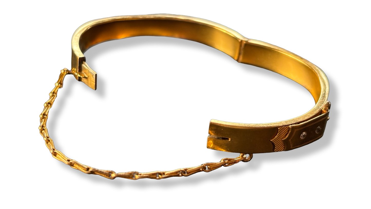 Jonc ancien plaqué or