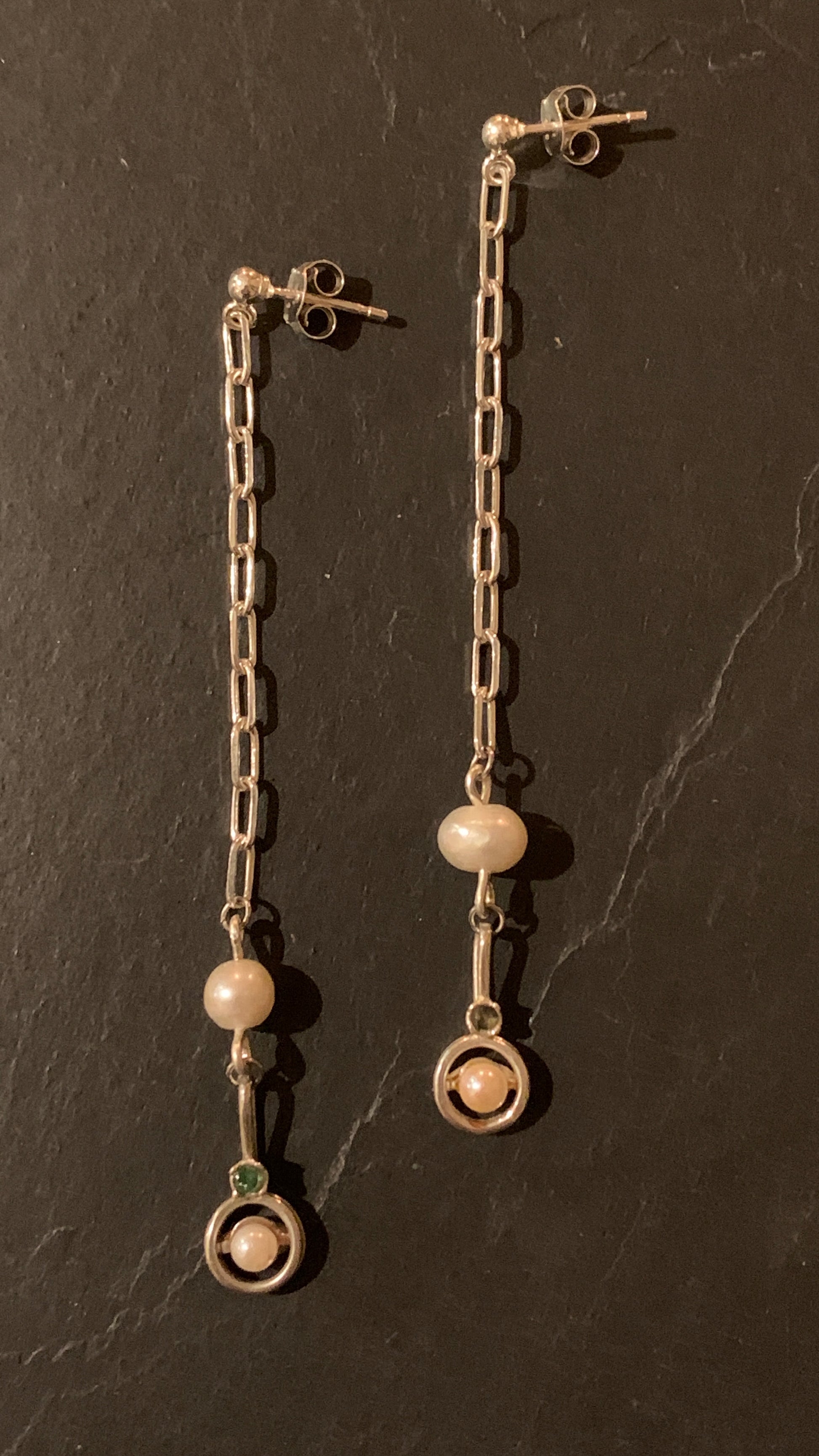 Pendants perles et argent - blissparis