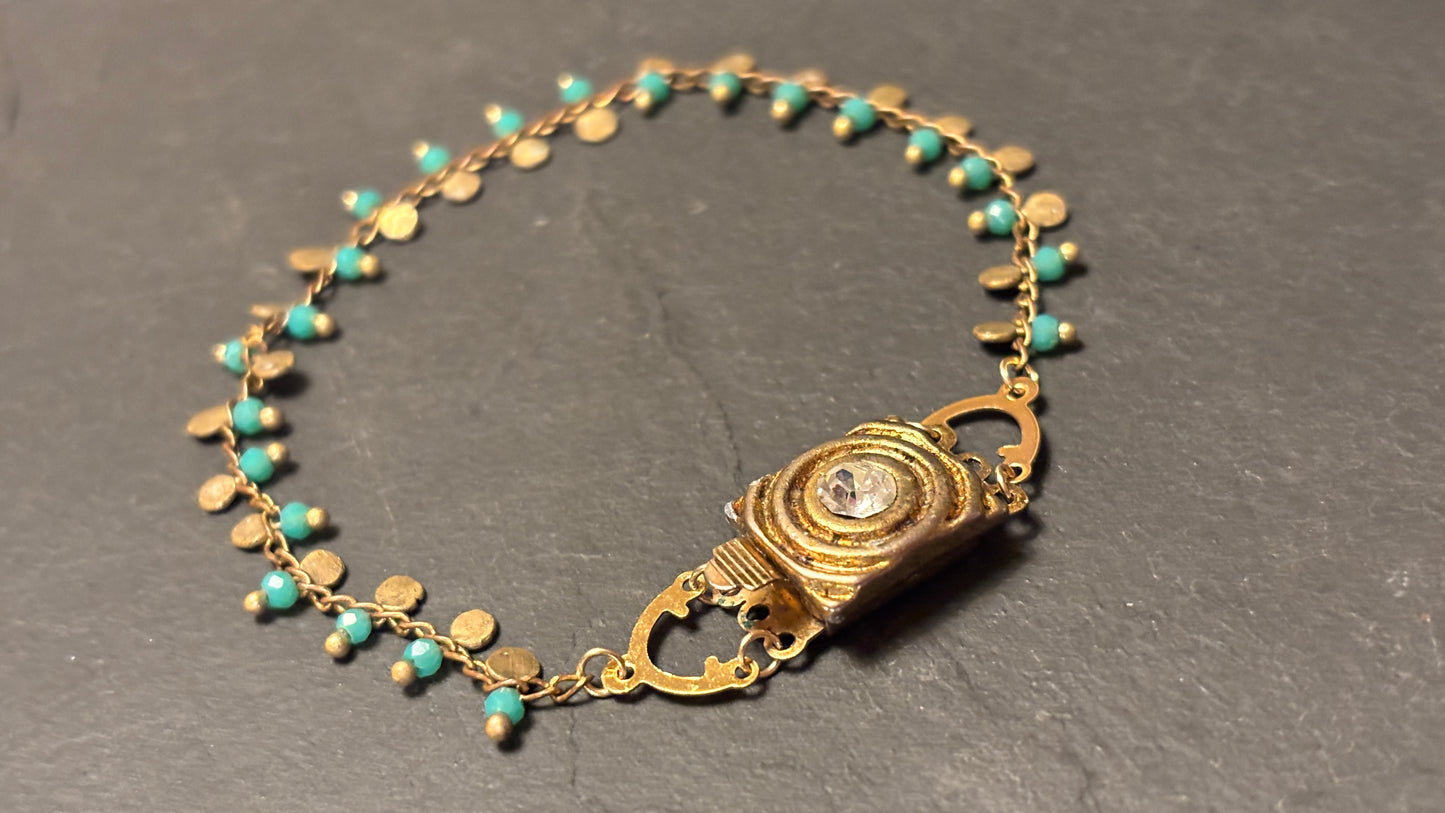 Bracelet fermoir à strass - blissparis