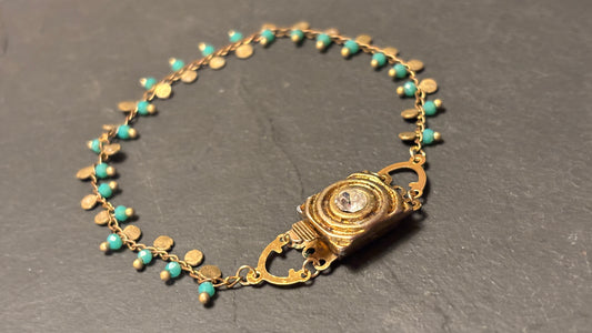 Bracelet fermoir à strass - blissparis
