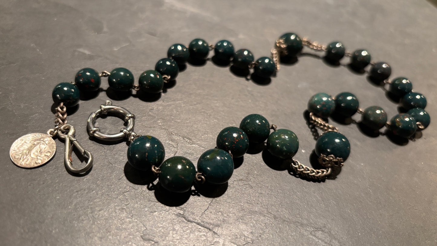 Collier chapelet de Calcédoine - blissparis