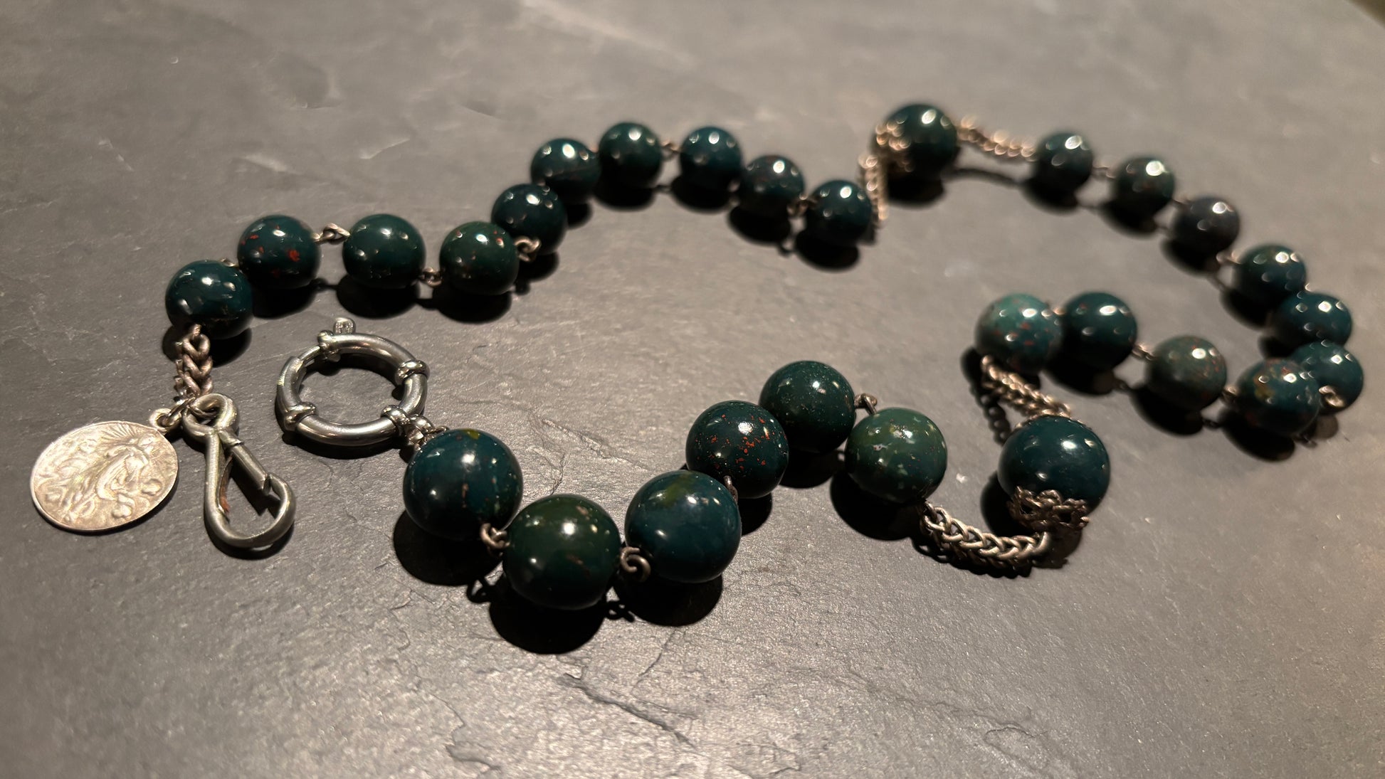 Collier chapelet de Calcédoine - blissparis