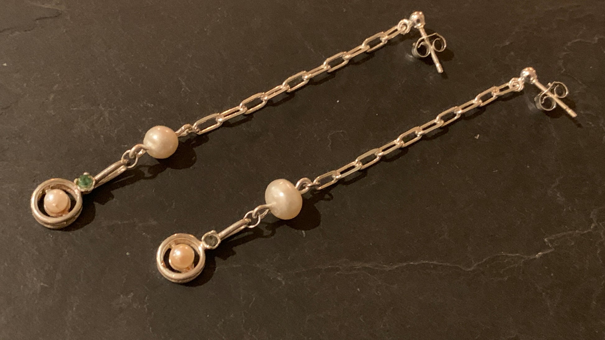 Pendants perles et argent - blissparis