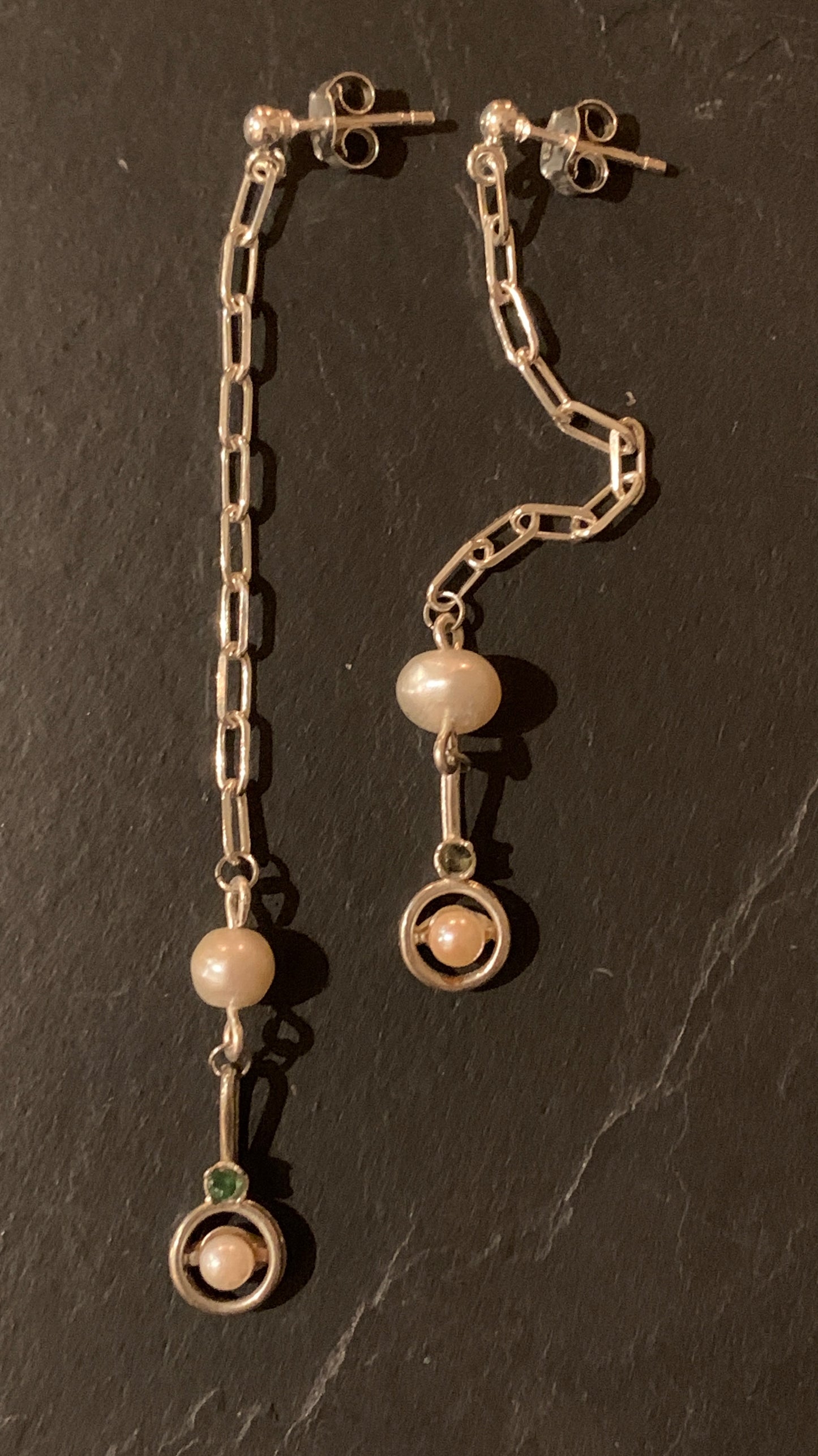 Pendants perles et argent - blissparis