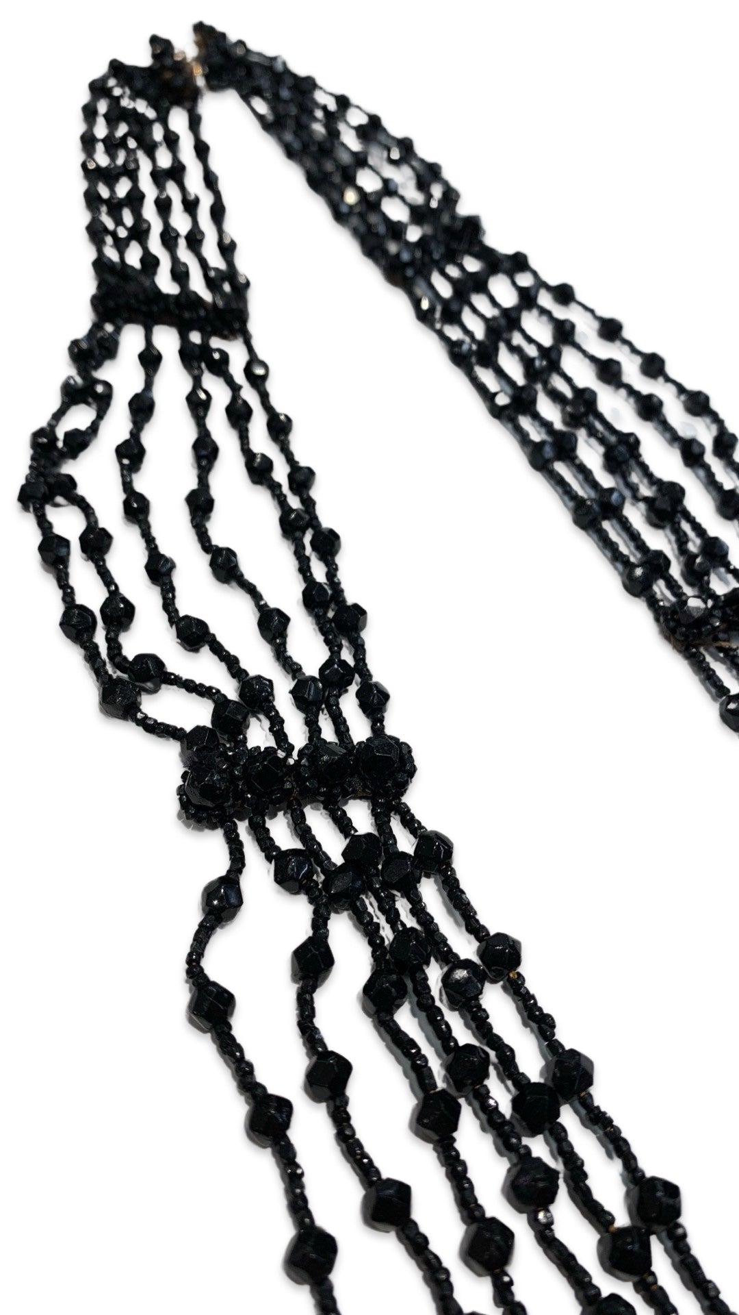 Sautoir 1900 en perles de jais - blissparis