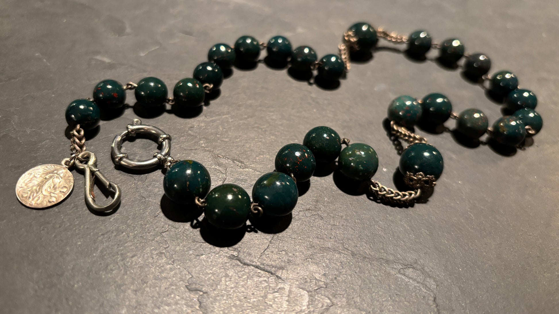 Collier chapelet de Calcédoine - blissparis