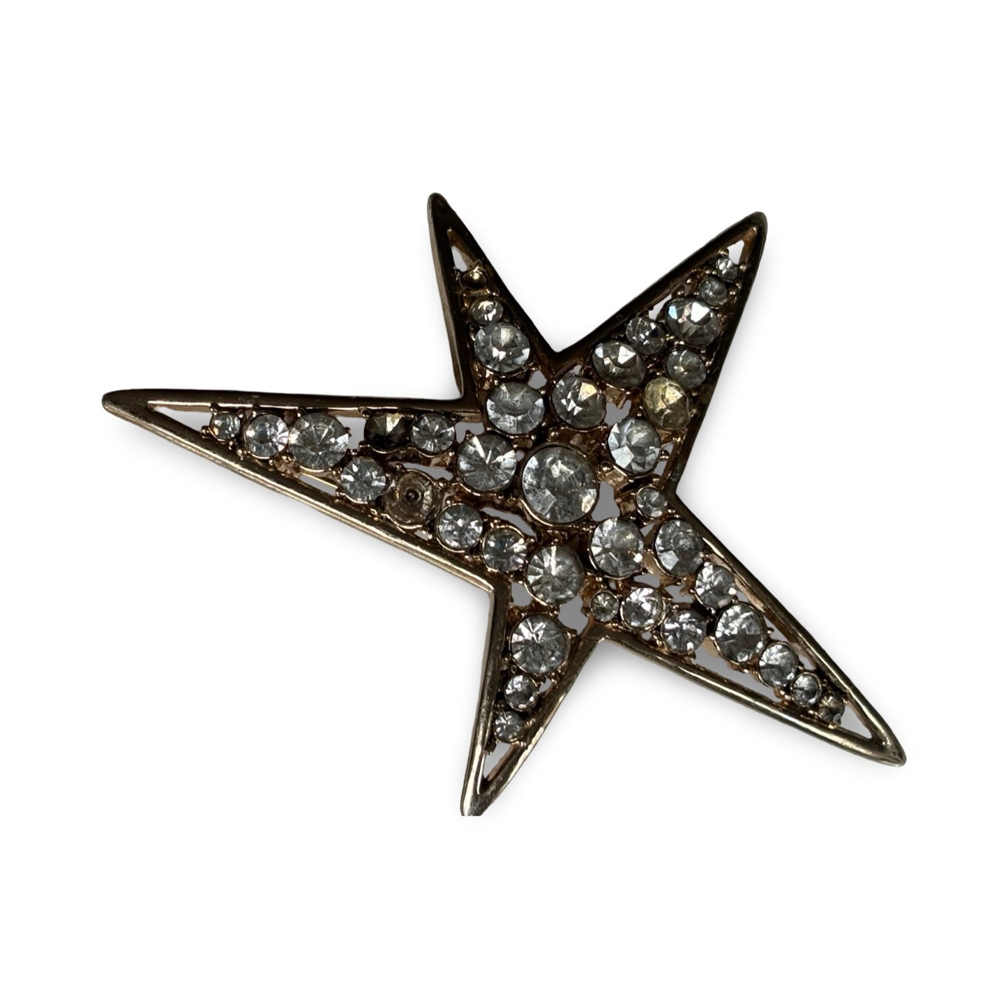 Broche Vintage en strass - blissparis