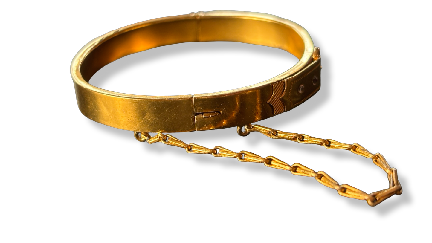 Jonc ancien plaqué or