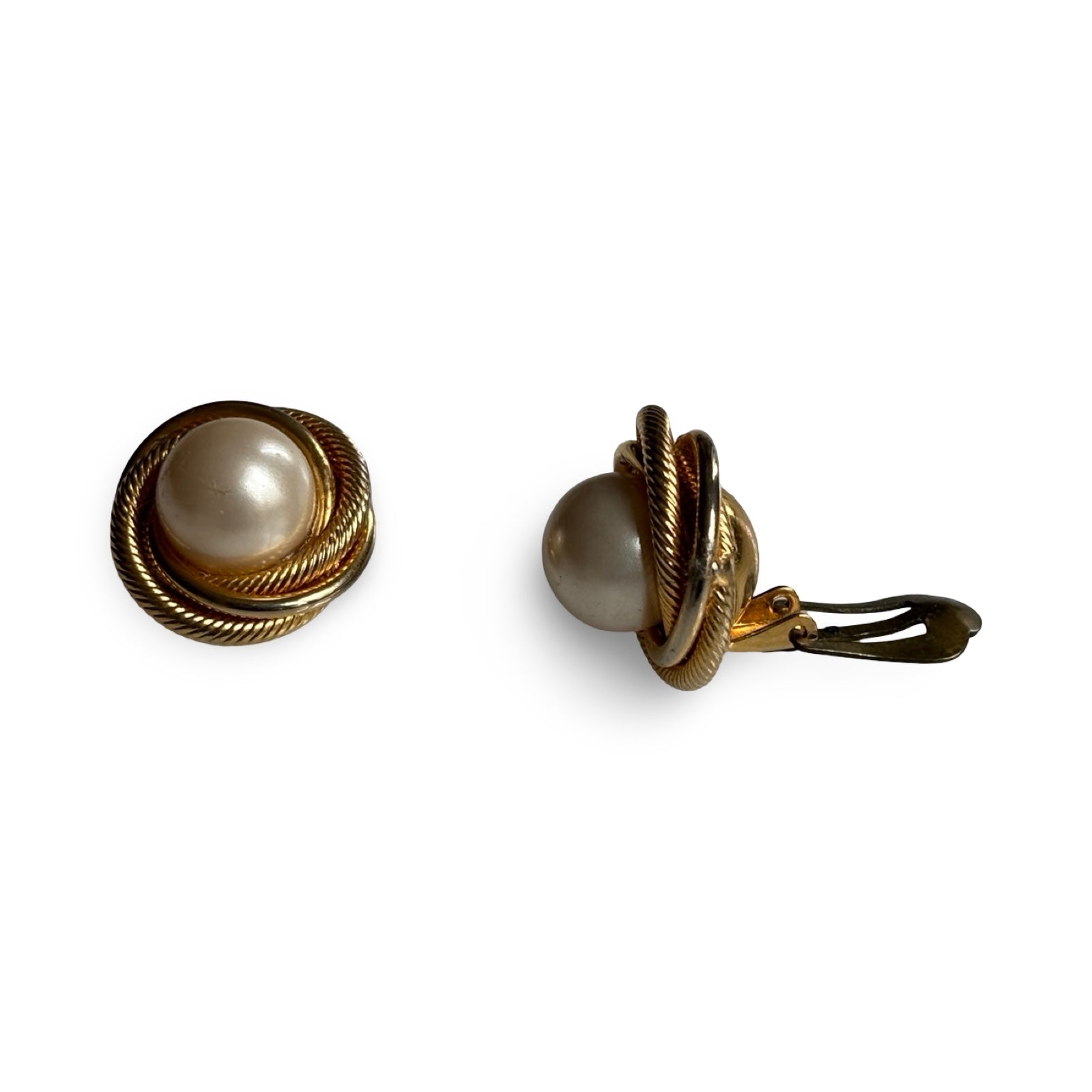 Clip d’oreille perlés Vintage - blissparis