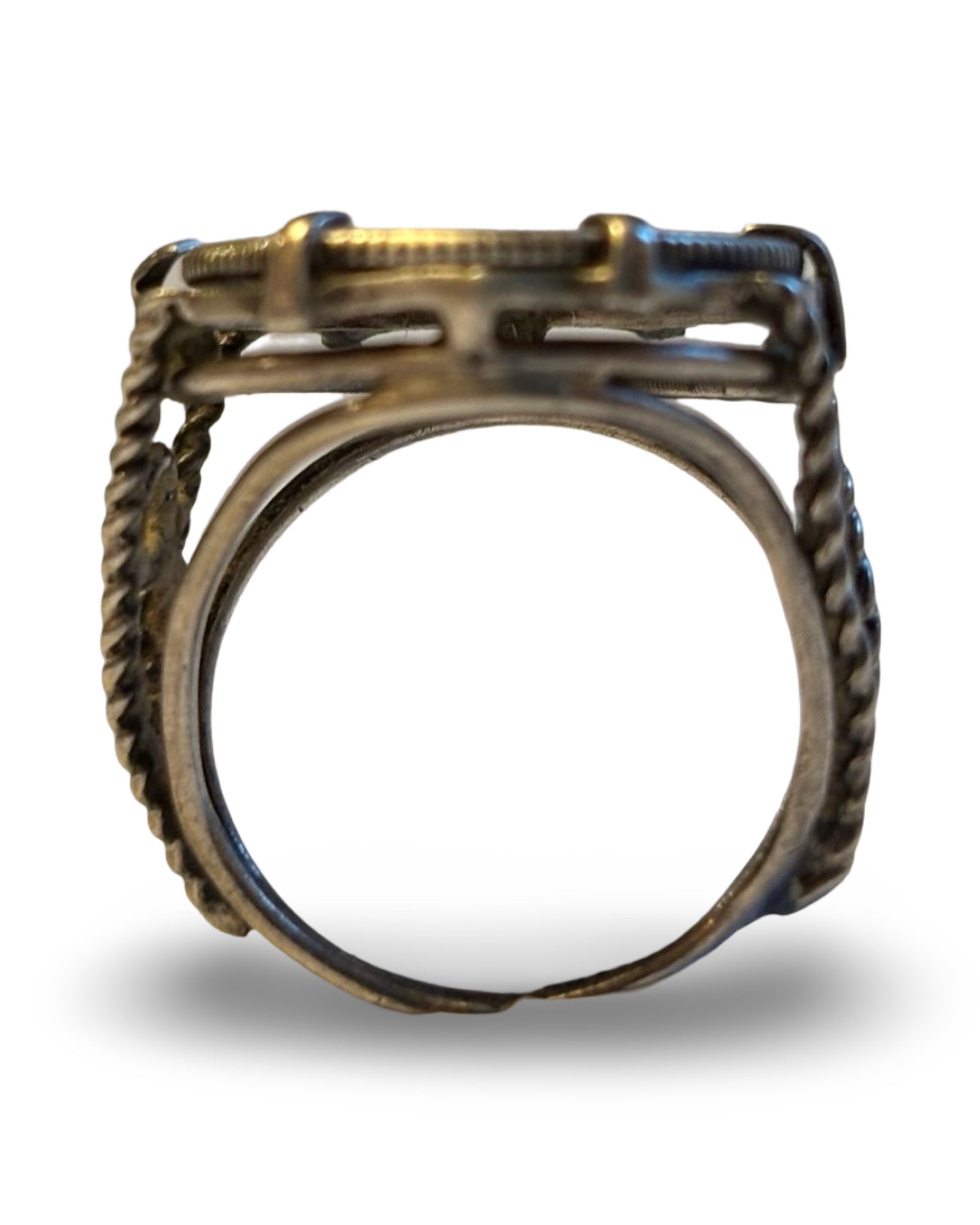 Bague ancienne pièce de Monnaie canadienne - blissparis