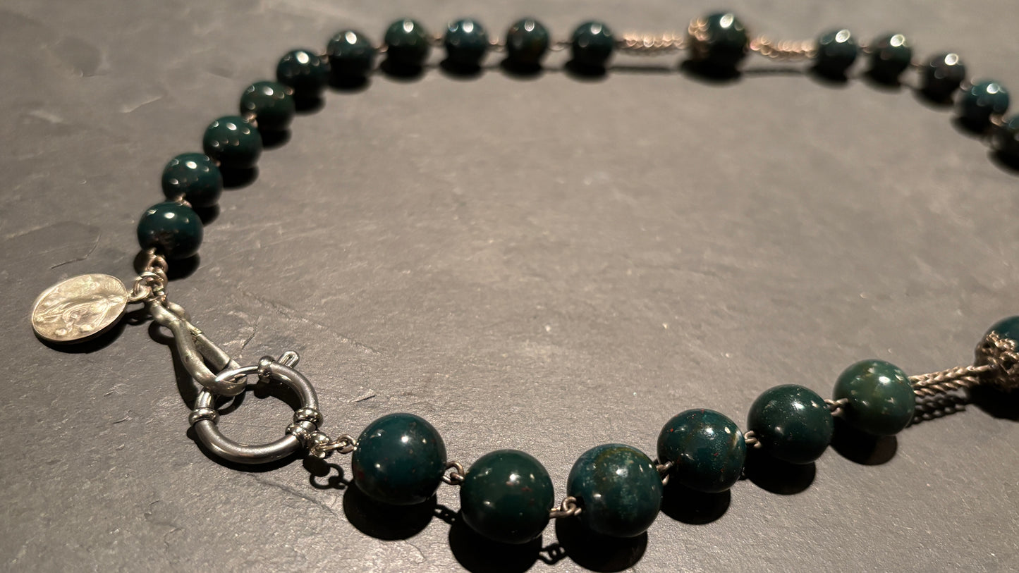 Collier chapelet de Calcédoine - blissparis