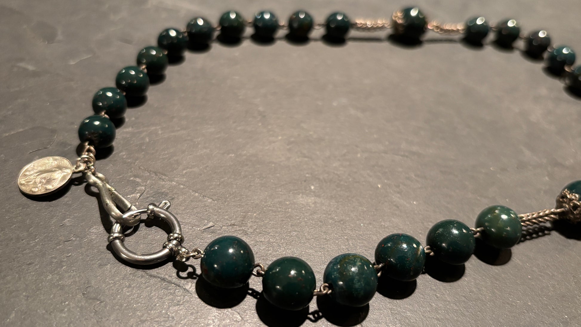 Collier chapelet de Calcédoine - blissparis