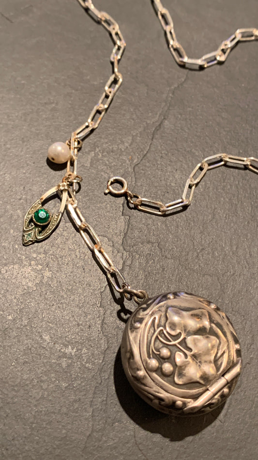 Collier argent en pendentif boîte - blissparis