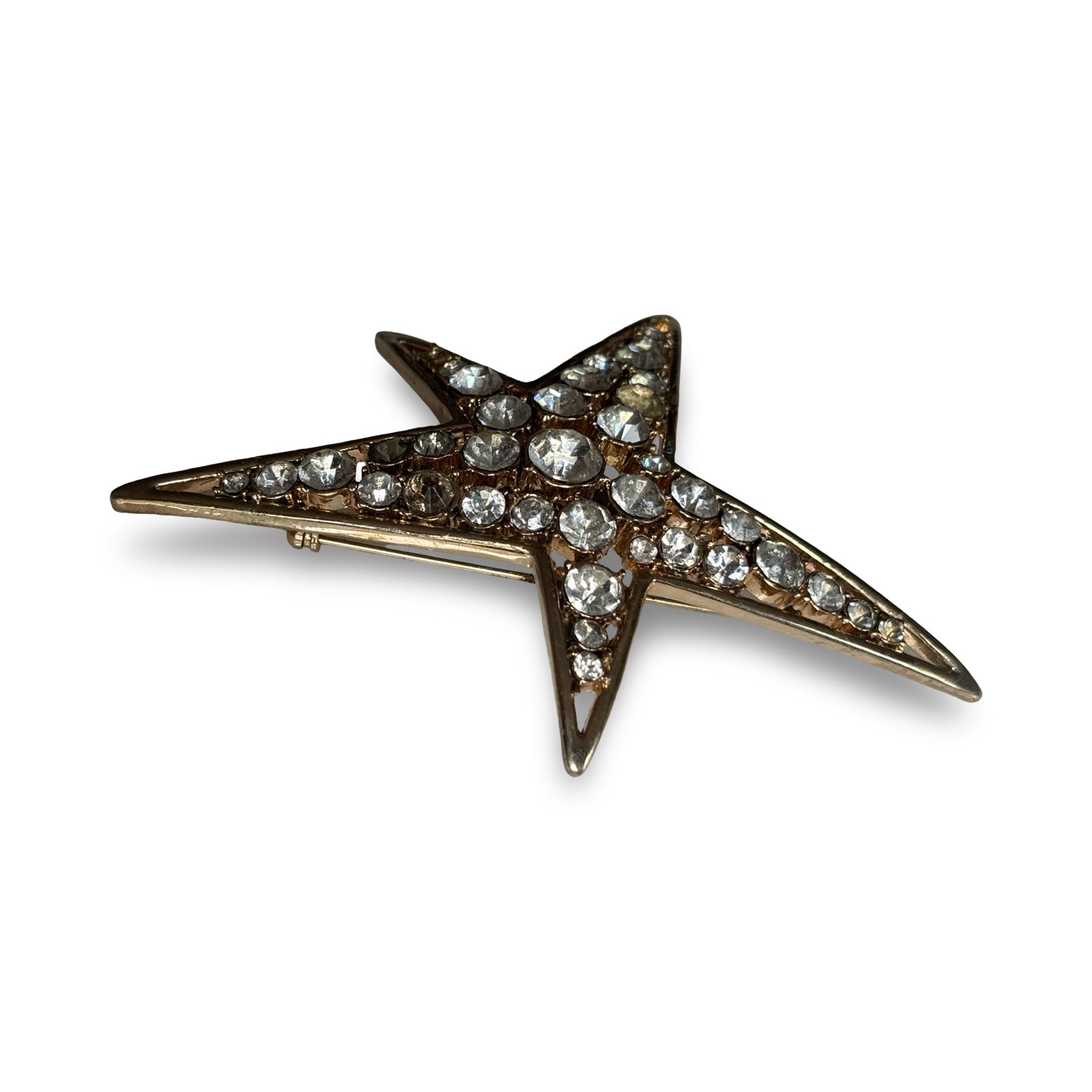 Broche Vintage en strass - blissparis