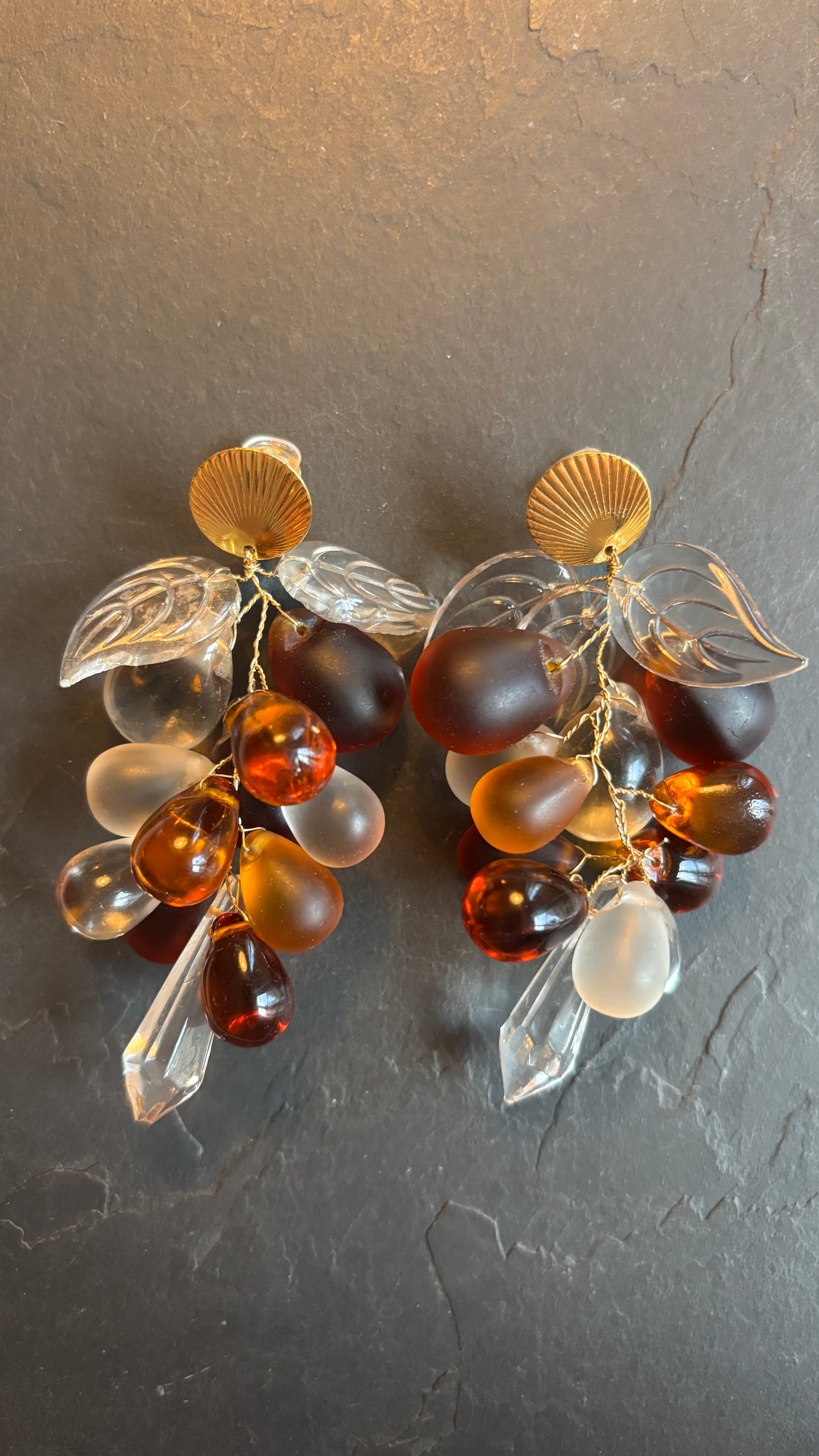 Clips en grappes de verre - blissparis