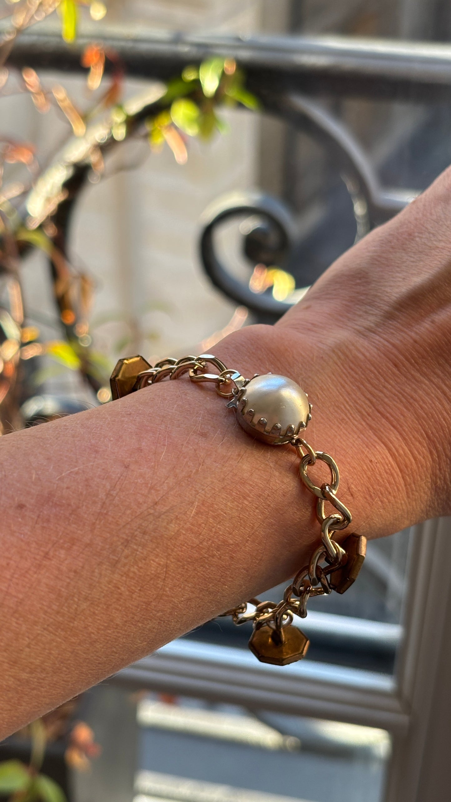 Bracelet à médaillons de nacre - blissparis