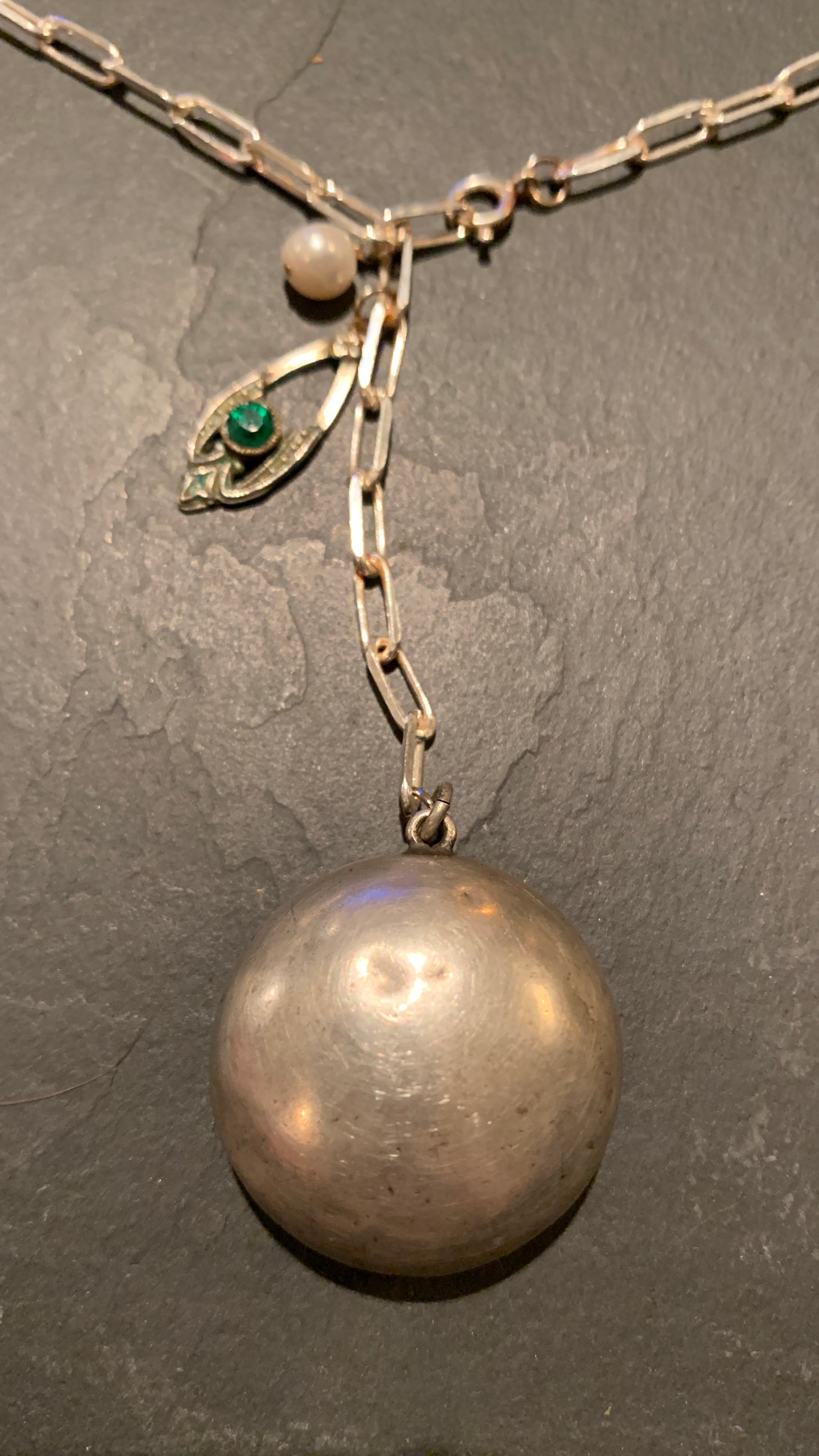 Collier argent en pendentif boîte - blissparis