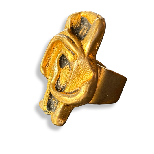 Bague en fonte vintage